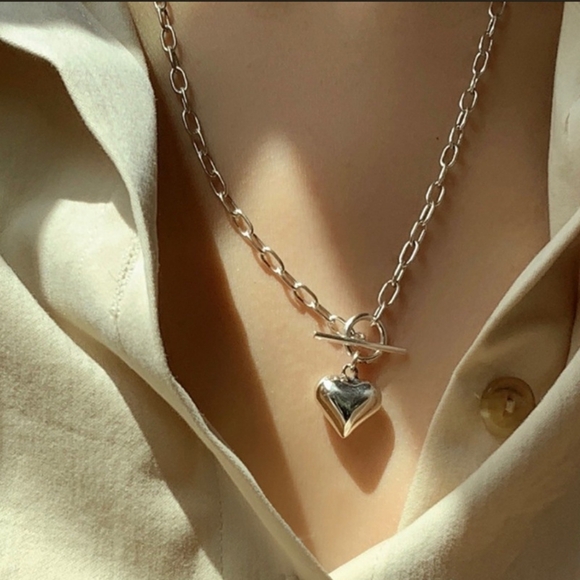 🤍Sterling silver heart necklace🤍 - Picture 7 of 8